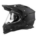 Шлем кроссовый со стеклом O'NEAL Sierra FLAT , мат. черный