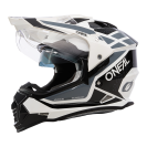 Шлем кроссовый со стеклом O'NEAL Sierra R V24 белый, глянец белый