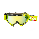 Очки кроссовые AiM (PRO) 157-600 Black-Yellow Glossy