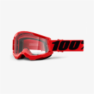 Очки 100% Strata 2 Goggle Red / Clear Lens  (Red, 2021)