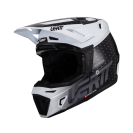 Мотошлем Leatt Moto 8.5 Helmet Kit  (Black/White, 2024)