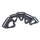 Застежки наколенников POD KX 3.0 Strap Clip & Loop Set  (Black, 2025)