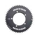 Звезда Rotor Chainring BCD110X5 Outer Black Aero 52At to 36  (Black, 2021)