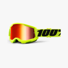 Очки 100% Strata 2 Goggle Fluo Yellow / Mirror Red Lens  (Fluo Yellow, 2023)