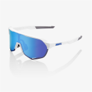 Очки спортивные 100% S2 Matte White / HIPER Blue Multilayer Mirror Lens  (White, 2021)