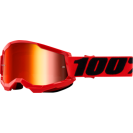 Очки 100% Strata 2 Goggle Red / Mirror Red Lens  (, 2022)