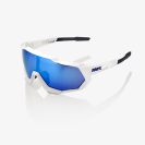 Очки спортивные 100% Speedtrap Matte White / HIPER Blue Multilayer Mirror Lens  (White, 2021)