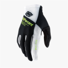 Мотоперчатки 100% Celium Glove  (Black/White/Fluo Yellow, 2021)