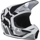 Мотошлем Fox V1 Lux Helmet  (Black/White, 2022)