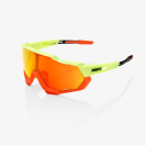 Очки спортивные 100% Speedtrap Soft Tact Oxyfire / HIPER Red Multilayer Mirror Lens  (Neon Yellow, 2021)
