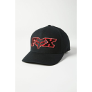 Бейсболка Fox Ellipsoid Flexfit Hat  (Black/Red, 2021)