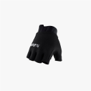 Велоперчатки 100% Exceeda Gel Short Finger Glove  (Solid Black, 2021)