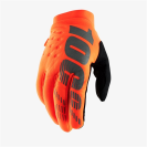 Мотоперчатки подростковые 100% Brisker Youth Glove  (Fluo Orange, 2021)
