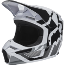 Мотошлем Fox V1 Lux Helmet  (Black/White, 2022)