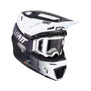 Мотошлем Leatt Moto 8.5 Helmet Kit  (Black/White, 2024)